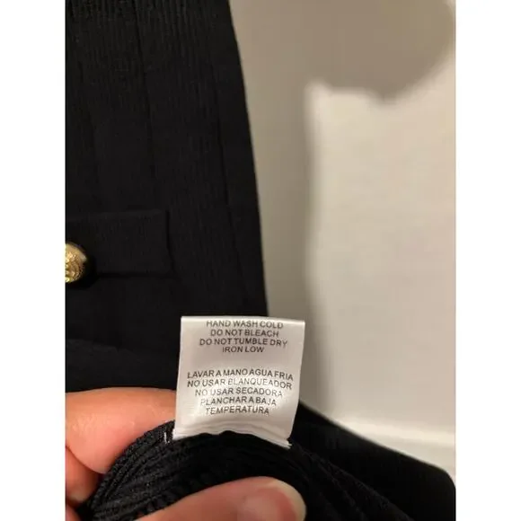 NWOT TUCKERNUCK HYACINTH HOUSE Black Knit Barbara Mini Dress Sz M - Picture 10 of 10